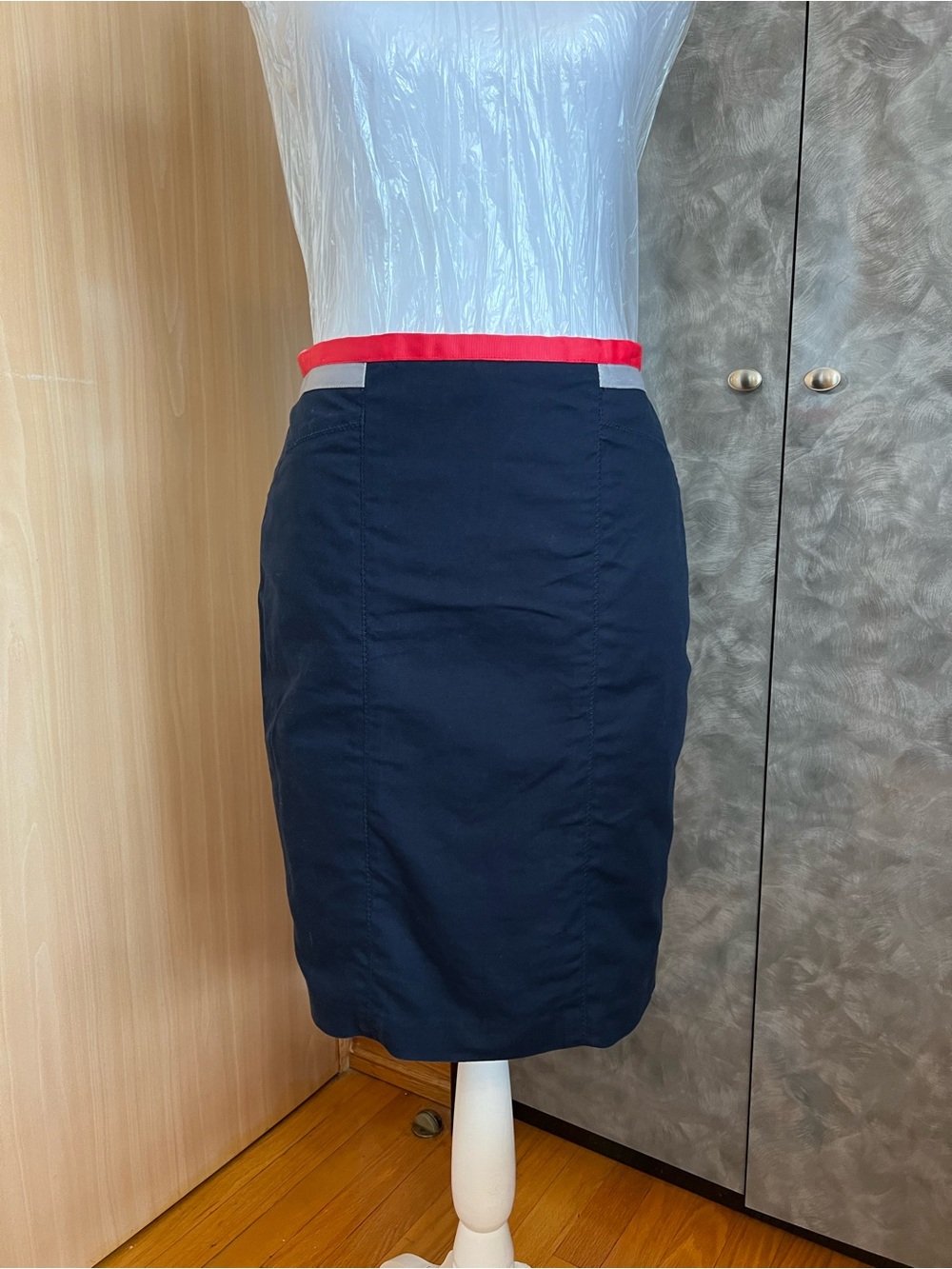 Navy Blue Pencil Skirt